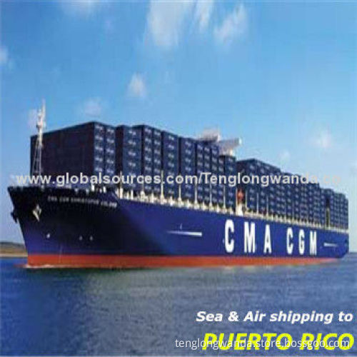 Shipping freight forwarder to San Juan of Puerto Rico from Shanghai Shenzhen Hong Kong
